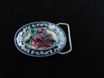oval rose buckle